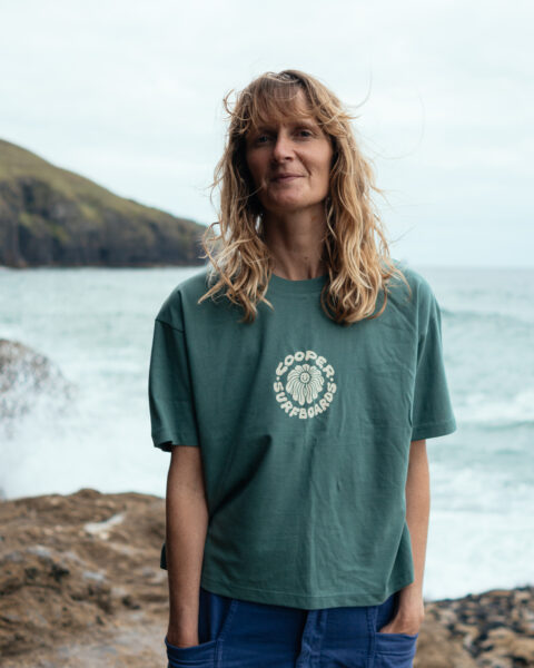 Big Ol' Flower Womens Crop Tshirt